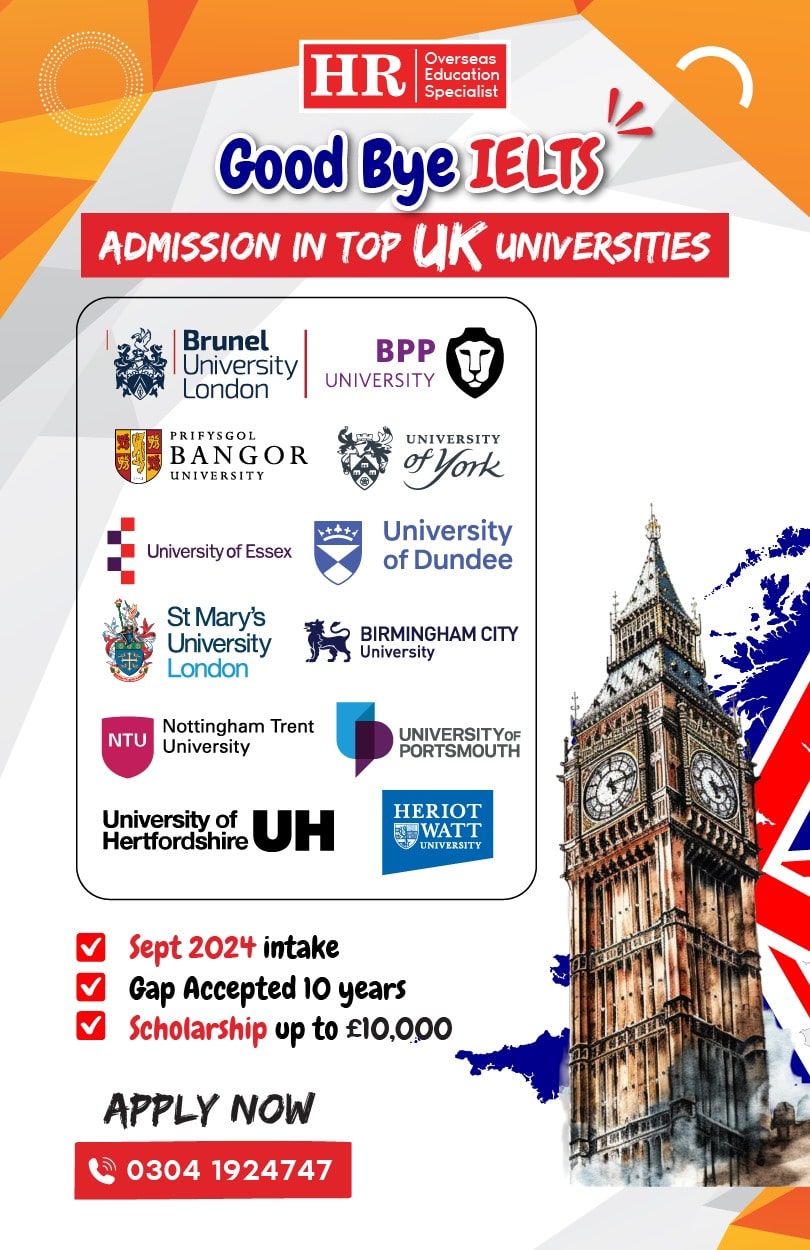 UK universities without IELTS